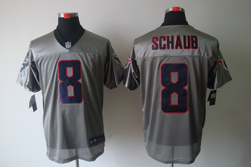 2012 NEW NFL Houston Texans 8 Matt Schaub Grey Shadow Jerseys
