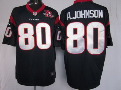2012 NEW NFL Houston Texans 80 Andre Johnson Blue Jerseys W 10th Patch(Game) 2012 NEW NFL Houston Texans 80 Andre Johnson Blue Jerseys W 10th Patch(Game)