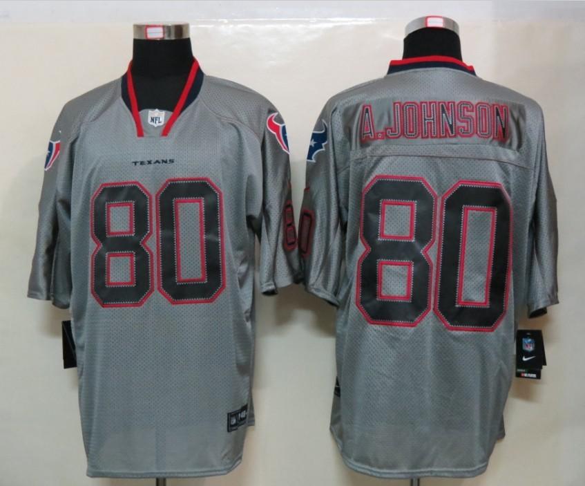 2012 NEW NFL Houston Texans 80 Andre Johnson Grey Jerseys (Elite) 2012 NEW NFL Houston Texans 80 Andre Johnson Grey Jerseys (Elite)