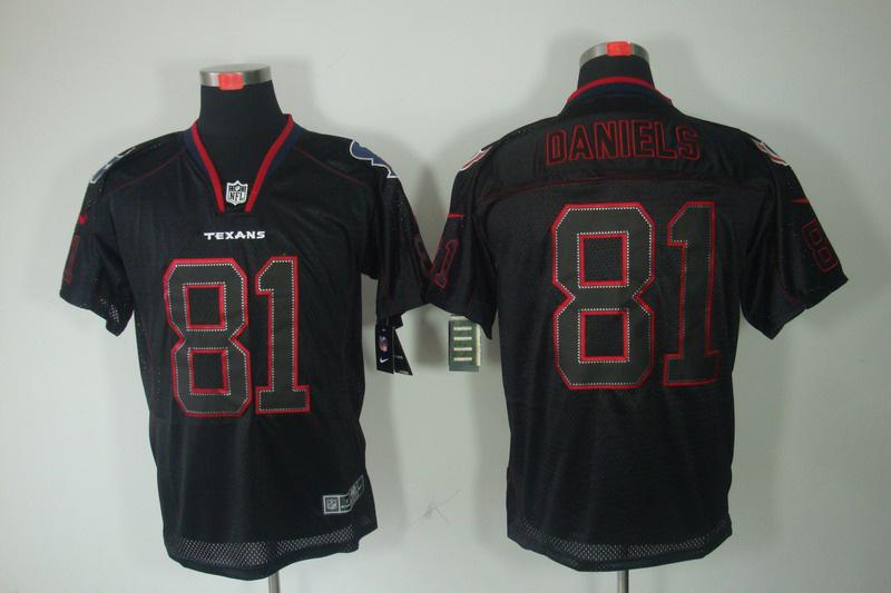 2012 NEW NFL Houston Texans 81 Daniels Lights Out Black Elite Jerseys 2012 NEW NFL Houston Texans 81 Daniels Lights Out Black Elite Jerseys