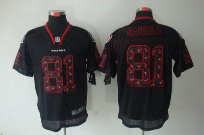 2012 NEW NFL Houston Texans 81 Daniels Lights Out Black Elite Jerseys 2012 NEW NFL Houston Texans 81 Daniels Lights Out Black Elite Jerseys