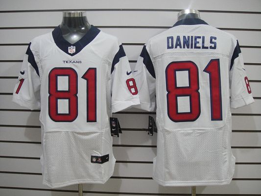 2012 NEW NFL Houston Texans 81 Daniels White Jerseys (Elite)