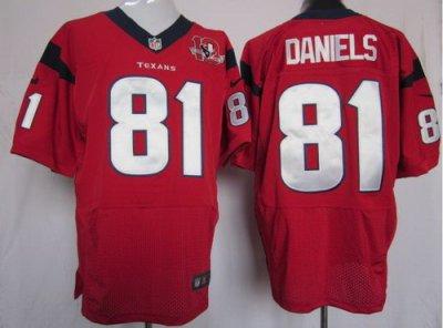 2012 NEW NFL Houston Texans 81 Owen Daniels Red Jerseys W 10th Patch (Elite) 2012 NEW NFL Houston Texans 81 Owen Daniels Red Jerseys W 10th Patch (Elite)