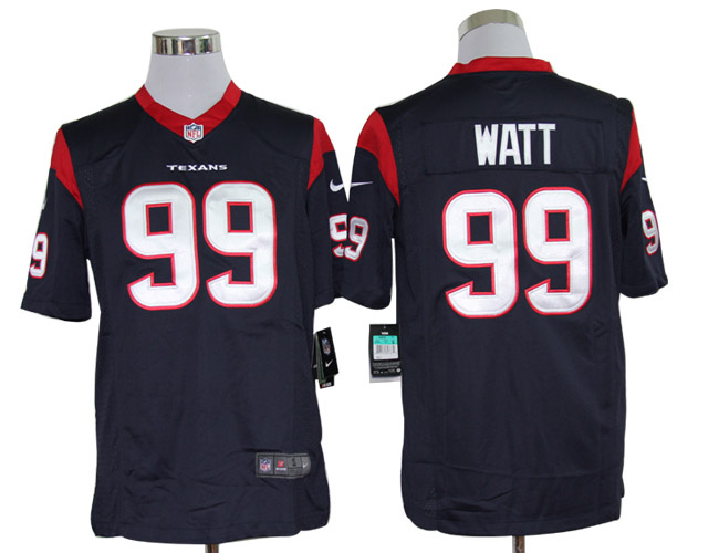 2012 NEW NFL Houston Texans 99 J.J. Watt Blue Jerseys (Limited)