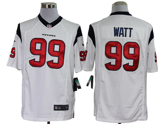 2012 NEW NFL Houston Texans 99 J.J. Watt White Jerseys (Limited)