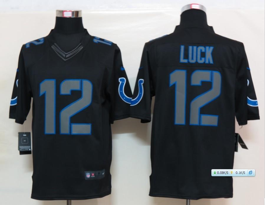 2012 NEW NFL Indianapolis Colts 12 Andrew Luck Black Jerseys (Impact Limited) 2012 NEW NFL Indianapolis Colts 12 Andrew Luck Black Jerseys (Impact Limited)