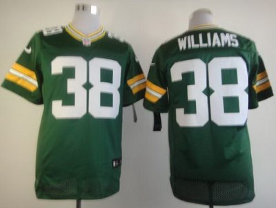 2012 NEW NFL Jerseys Green Bay Packers 38 Tramon Williams Green Jerseys (Elite)