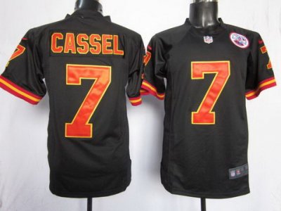 2012 NEW NFL Kansas City Chiefs 7 Matt Cassel Black Jerseys (Game) 2012 NEW NFL Kansas City Chiefs 7 Matt Cassel Black Jerseys (Game)