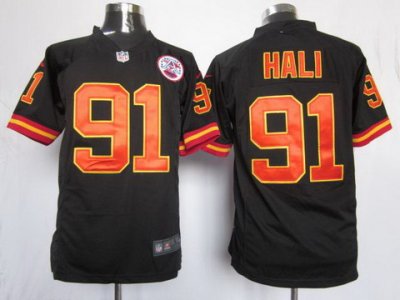 2012 NEW NFL Kansas City Chiefs 91 Tamba Hali Black Jerseys (Game) 2012 NEW NFL Kansas City Chiefs 91 Tamba Hali Black Jerseys (Game)