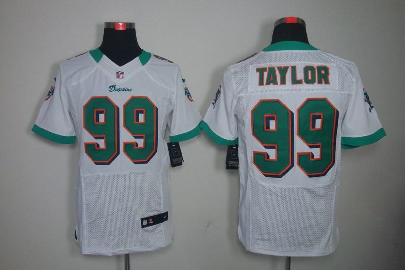 2012 NEW NFL Miami Dolphins 99 Jason Taylor White Jerseys(Elite)