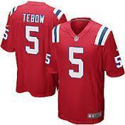 2012 NEW NFL New England Patriots 5 Tim Tebow Red Jerseys (Game)