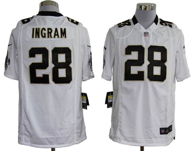 2012 NEW NFL New Orleans Saints #28 Mark Ingram White Jerseys (Game) 2012 NEW NFL New Orleans Saints #28 Mark Ingram White Jerseys (Game)