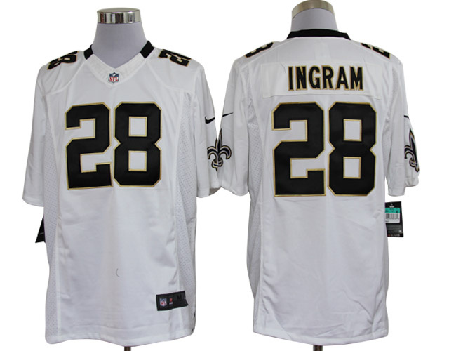 2012 NEW NFL New Orleans Saints 28 Mark Ingram White Jerseys (Limited) 2012 NEW NFL New Orleans Saints 28 Mark Ingram White Jerseys (Limited)