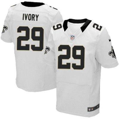 2012 NEW NFL New Orleans Saints 29 Chris Ivory White Jerseys (Elite) 2012 NEW NFL New Orleans Saints 29 Chris Ivory White Jerseys (Elite)