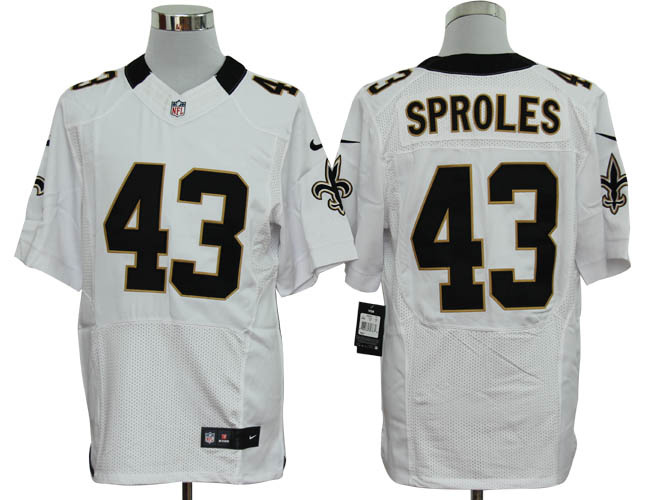 2012 NEW NFL New Orleans Saints 43 Darren Sproles White Jerseys (Elite) 2012 NEW NFL New Orleans Saints 43 Darren Sproles White Jerseys (Elite)