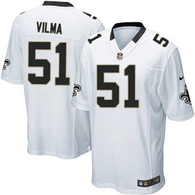 2012 NEW NFL New Orleans Saints 51 Jonathan Vilma White Jerseys (Elite) 2012 NEW NFL New Orleans Saints 51 Jonathan Vilma White Jerseys (Elite)