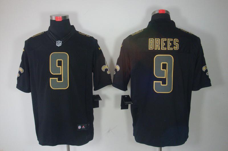 2012 NEW NFL New Orleans Saints 9 Drew Brees Black Jerseys (Impact Limited) 2012 NEW NFL New Orleans Saints 9 Drew Brees Black Jerseys (Impact Limited)