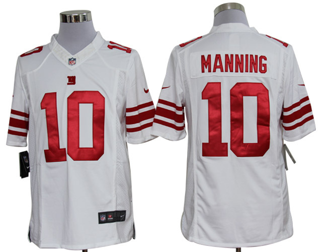 2012 NEW NFL New York Giants 10 Eli Manning White Jerseys (Limited)