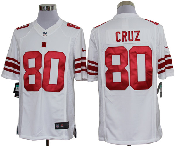 2012 NEW NFL New York Giants 80 Victor Cruz White Jerseys (Limited)