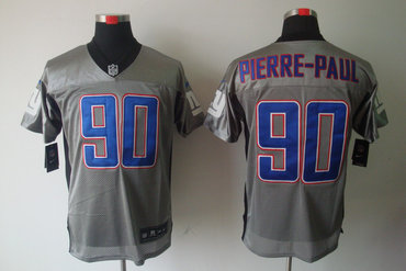 2012 NEW NFL New York Giants 90 Jason Pierre-Paul Grey Shadow Jerseys