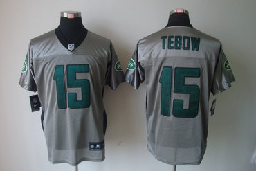 2012 NEW NFL New York Jets 15 Tim Tebow Grey Shadow Jerseys