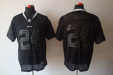 2012 NEW NFL New York Jets 24 Darrelle Revis Lights Out Black Elite Jerseys