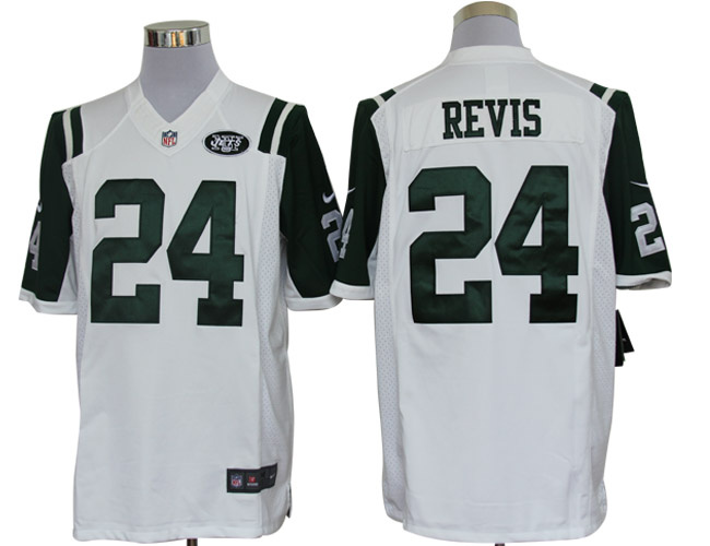 2012 NEW NFL New York Jets 24 Darrelle Revis White Jerseys(Limited)
