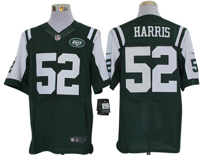 2012 NEW NFL New York Jets 52 David Harris Green Jerseys(Elite)