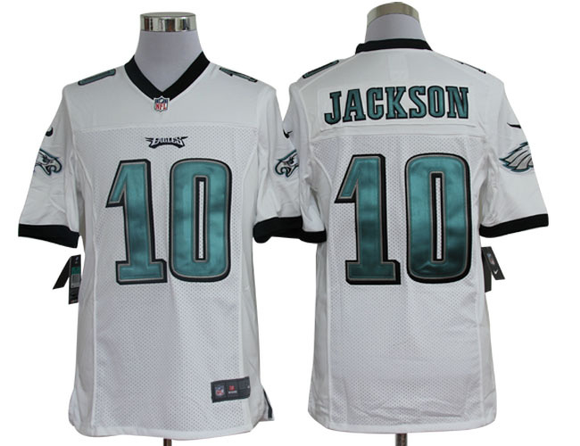 2012 NEW NFL Philadelphia Eagles 10 DeSean Jackson White Jerseys (Limited)