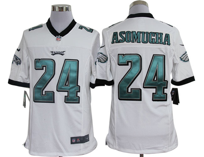 2012 NEW NFL Philadelphia Eagles 24 Nnamdi Asomugha White Jerseys (Limited)