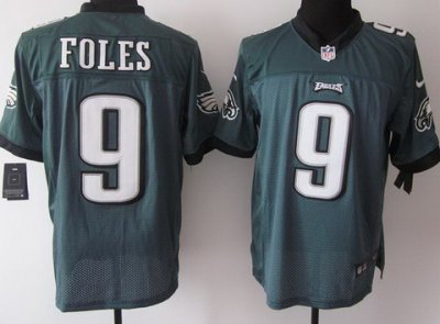 2012 NEW NFL Philadelphia Eagles 9 Nick Foles Green Jerseys (Elite)