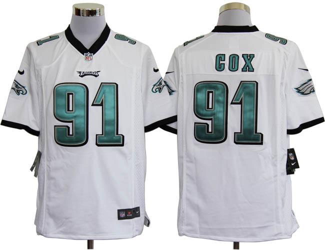 2012 NEW NFL Philadelphia Eagles 91 Fletcher Cox White Jerseys (Game) 2012 NEW NFL Philadelphia Eagles 91 Fletcher Cox White Jerseys (Game)