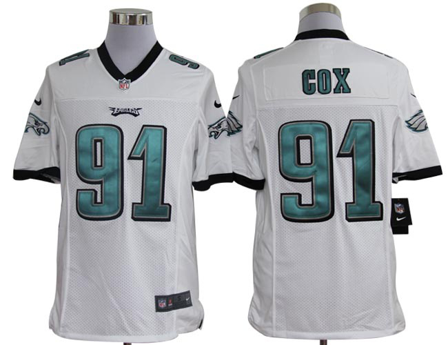 2012 NEW NFL Philadelphia Eagles 91 Fletcher Cox White Jerseys (Limited)