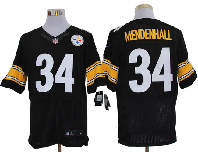 2012 NEW nfl pittsburgh steelers 34 rashard mendenhall black jerseys (elite)