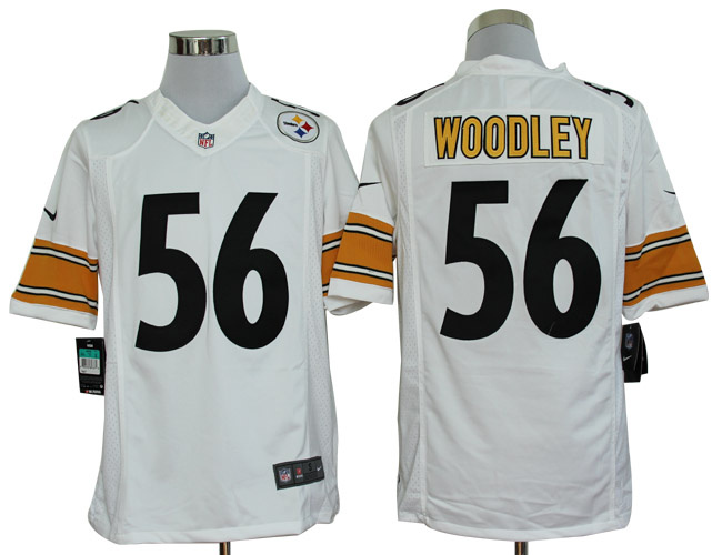 2012 NEW NFL Pittsburgh Steelers 56 Lamarr Woodley White Jerseys (Limited)