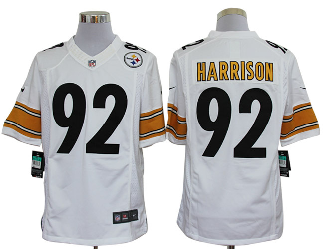 2012 NEW NFL Pittsburgh Steelers 92 James Harrison White Jerseys(Limited)