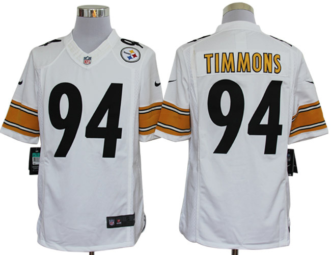 2012 NEW NFL Pittsburgh Steelers 94 Lawrence Timmons White Jerseys (Limited)