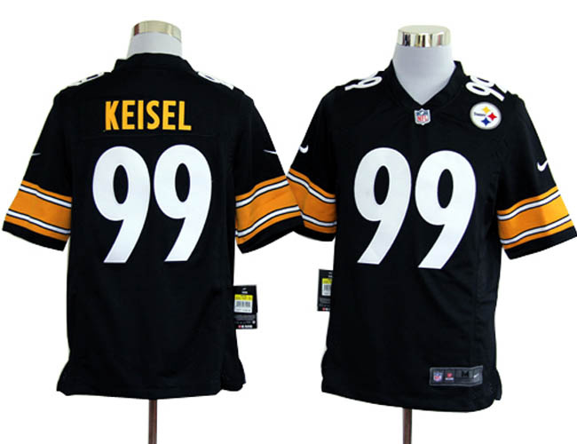 2012 NEW NFL Pittsburgh Steelers 99 Keisel Black Jerseys (Elite)