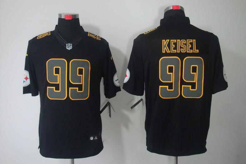 2012 NEW NFL Pittsburgh Steelers 99 Keisel Black Jerseys (Impact Limited)