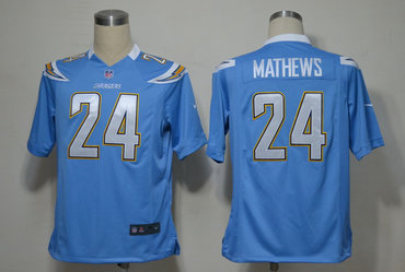 2012 NEW NFL San Diego Chargers 24 Ryan Mathews Lt.Blue Jerseys (Game) 2012 NEW NFL San Diego Chargers 24 Ryan Mathews Lt.Blue Jerseys (Game)