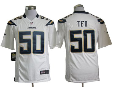 2012 NEW NFL San Diego Chargers 50# Manti Te'o White Jerseys (Game) 2012 NEW NFL San Diego Chargers 50# Manti Te'o White Jerseys (Game)