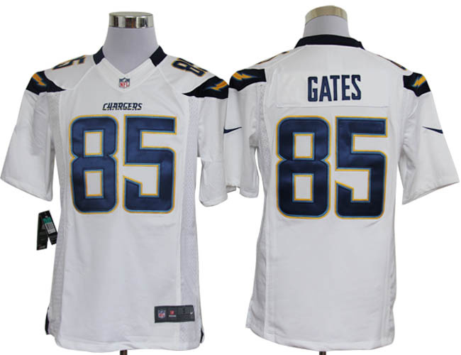 2012 NEW NFL San Diego Chargers 85 Antonio Gates White Jerseys (Limited)
