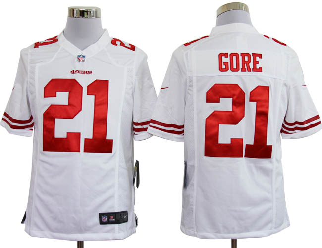 2012 NEW NFL San Francisco 49ers #21 Frank Gore White Jerseys (Game) 2012 NEW NFL San Francisco 49ers #21 Frank Gore White Jerseys (Game)