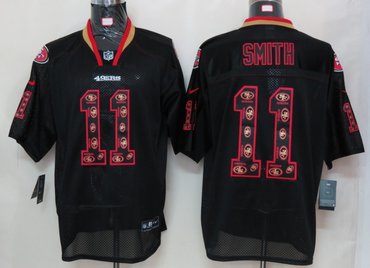 2012 NEW NFL San Francisco 49ers 11 A.Smith Lights Out Black Elite Jerseys 2012 NEW NFL San Francisco 49ers 11 A.Smith Lights Out Black Elite Jerseys