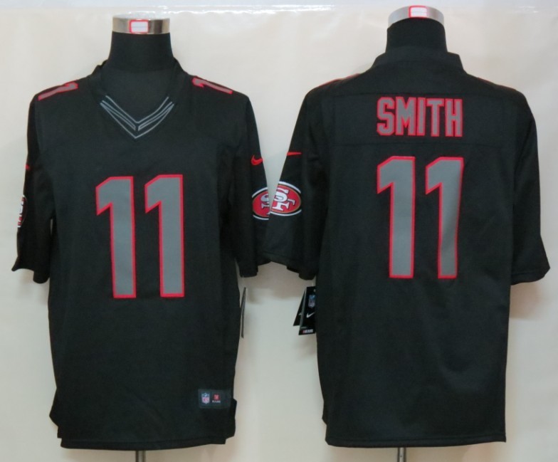 2012 NEW NFL San Francisco 49ers 11 Alex Smith Black Jerseys (Impact Limited) 2012 NEW NFL San Francisco 49ers 11 Alex Smith Black Jerseys (Impact Limited)