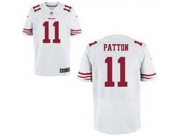 2012 NEW NFL San Francisco 49ers 11 Quinton Patton White Jerseys(Elite) 2012 NEW NFL San Francisco 49ers 11 Quinton Patton White Jerseys(Elite)