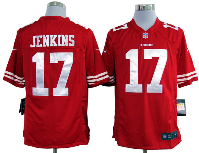 2012 NEW NFL San Francisco 49ers 17 A.J. Jenkins Red Jerseys (Game) 2012 NEW NFL San Francisco 49ers 17 A.J. Jenkins Red Jerseys (Game)