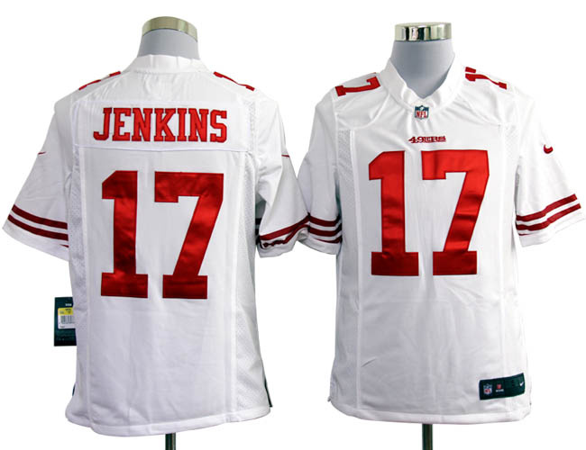 2012 NEW NFL San Francisco 49ers 17 A.J. Jenkins White Jerseys (Game) 2012 NEW NFL San Francisco 49ers 17 A.J. Jenkins White Jerseys (Game)