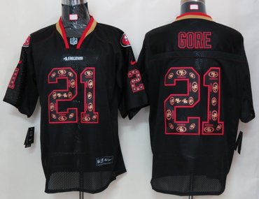 2012 NEW NFL San Francisco 49ers 21 Frank Gore Lights Out Black Elite Jerseys 2012 NEW NFL San Francisco 49ers 21 Frank Gore Lights Out Black Elite Jerseys