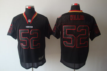 2012 NEW NFL San Francisco 49ers 52 Patrick Willis Lights Out Black Elite Jerseys 2012 NEW NFL San Francisco 49ers 52 Patrick Willis Lights Out Black Elite Jerseys